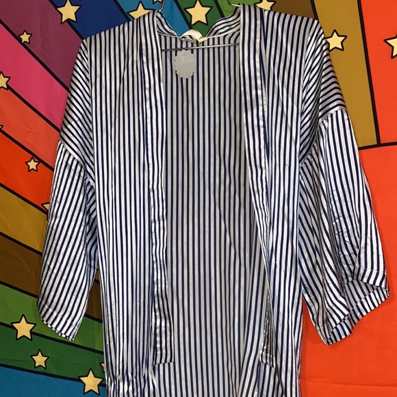 Vintage Victoria's Secret Silk Stripped Robe 🌵 OS - Picture 3 of 9